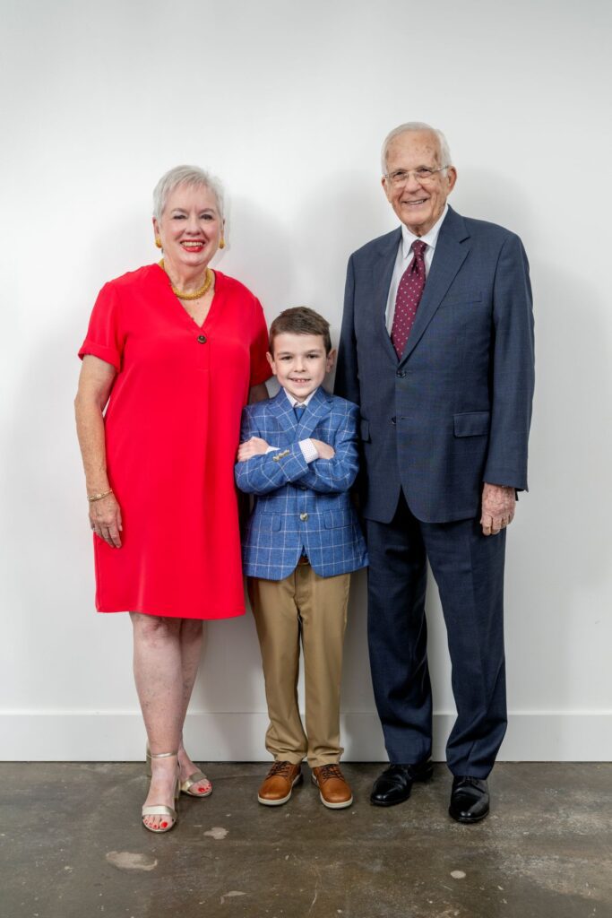 Joan & John Scales with Logan at the Texas Children’s Cancer and Hematology Center’s 'Salute to Champions' luncheon (Photo by Texas Children's Hospital ) (Photo by Texas Children's Hospital )