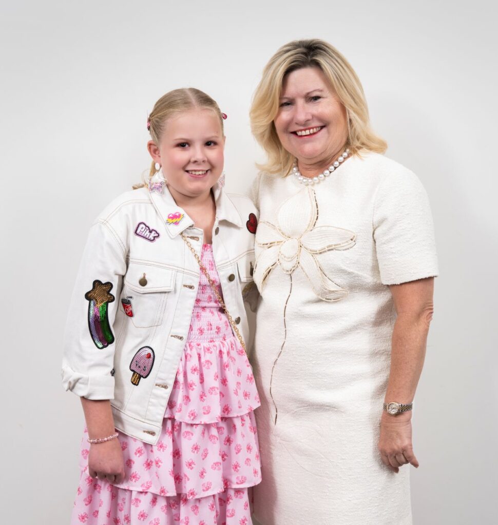 Maureen Higdon with Kaylee at the Texas Children’s Cancer and Hematology Center’s 'Salute to Champions' luncheon (Photo by Texas Children's Hospital )