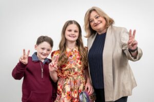 Levi, Ellie, Monica Gille; Photo Credit Texas Children’s Hospital