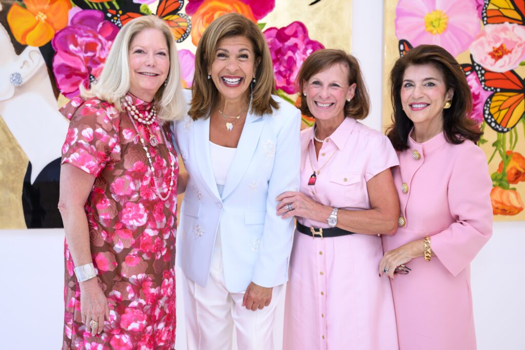 Lisa O'Leary, Hoda Kotb, Kelly Dunner, Dancie Ware at the Razzle Dazzle pre-lunch reception in the offices of Dancie Perugini Ware Public Relations (Photo by Michelle Watson)