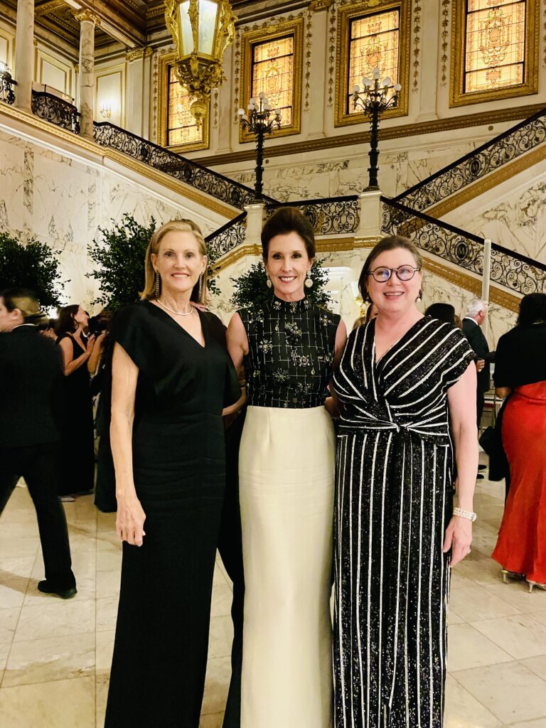 Stephanie Tsuru, Phoebe Tudor, Shawn Stephens at the National Trust for Historic Preservation 75th anniversary gala in New York