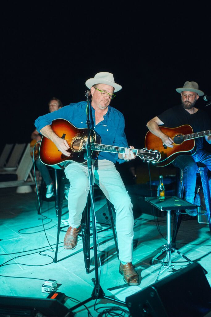 During dessert, Pat Green crashed this girls' night out in an epic surprise performance under the biggest sky you've ever seen. (Photo by Bailey Hart)