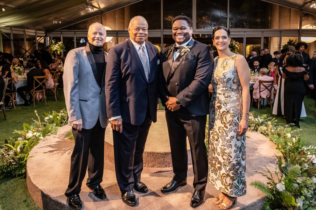 Patrick Summers, Donnie Ray Albert, Michael Sumuel, Khori Dastoor at the Houston Grand Opera Opening Night Gala (Photo by Emily Jaschke)