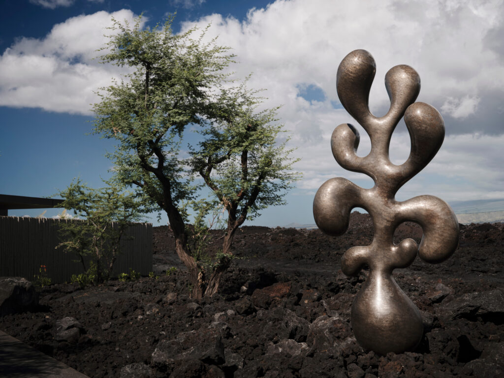 The mystical lava rock at Asaya, the sort's spa. (Photo by Kona Village, A Rosewood Resort)