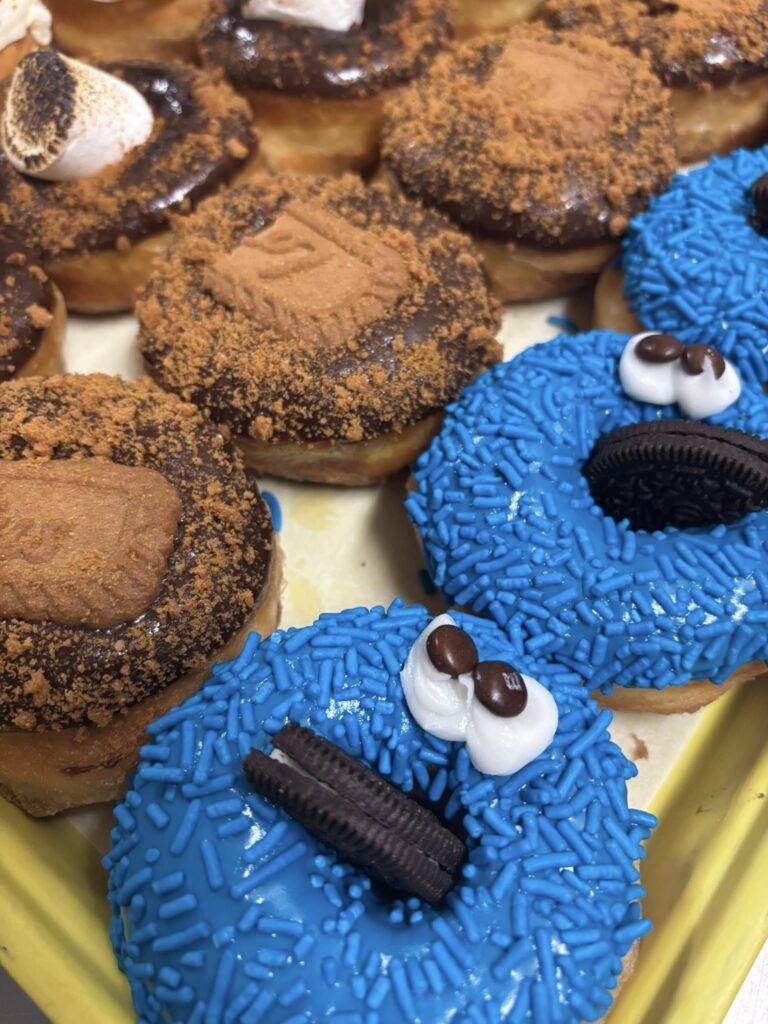 Robin's Snowflake Donuts is known for creative treats like its Cookie Monster donut. (Photo courtesy Robin's Snowflake Donuts)