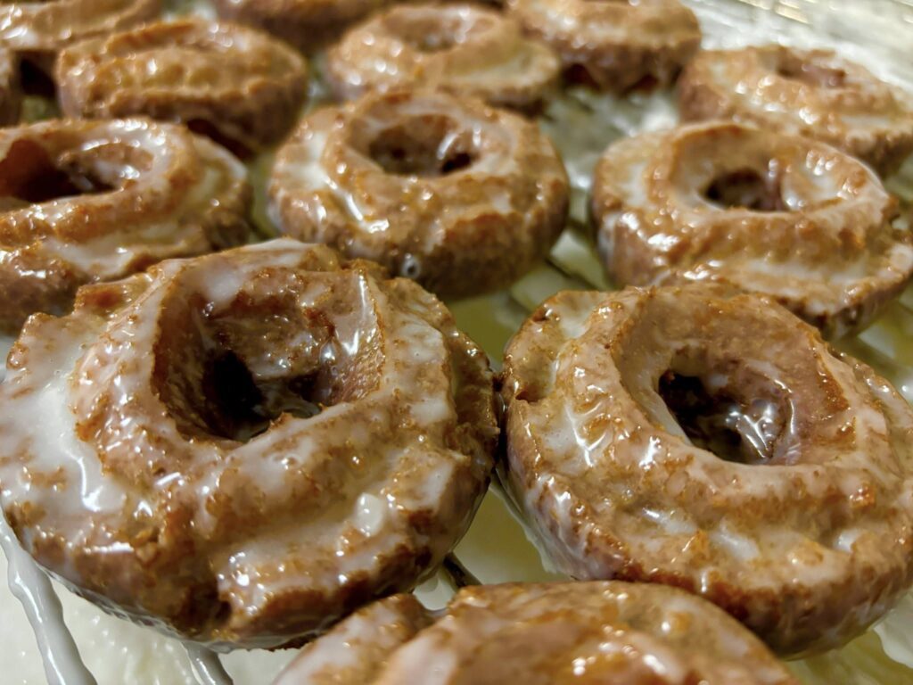 Robins apple cider cake donut