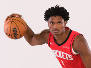 The Houston Rockets held their Media Day introducing 19-season NBA veteran Kevin Durant (7) and his teammates at Toyota Center