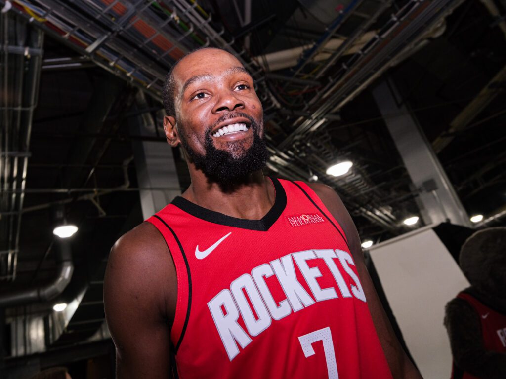 Kevin Durant wants to end his career as a Houston Rocket. (Photo by F. Carter Smith)