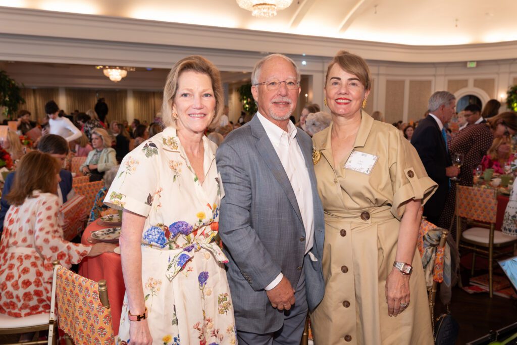Shelli Lindley, John & Cherie Lindley at Houston Botanic Garden's 2025 Luncheon: Building Branches (Photo by Daniel Ortiz)
