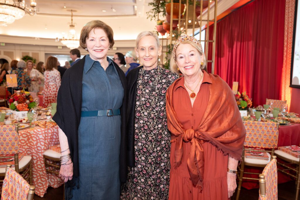 Susan Padon, Carol Dehan, Minnie Cappel at Houston Botanic Garden's 2025 Luncheon: Building Branches (Photo by Daniel Ortiz)
