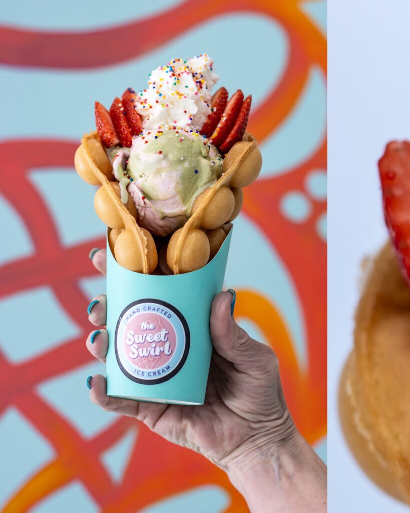 Sweet Swirl Bubble waffle cones