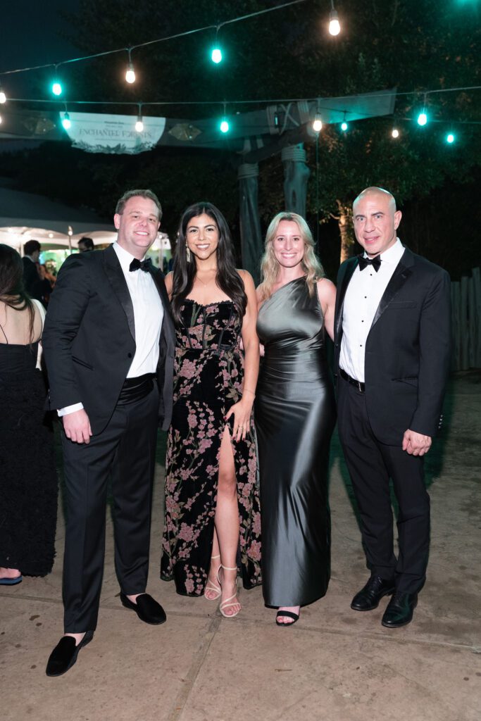Will Brown, Victoria Villarreal, Bethany Krzesinki, & JP Ramirez at the Houston Zoo 'Enchanted Forest' gala (Photo by Daniel Ortiz for Houston Zoo)