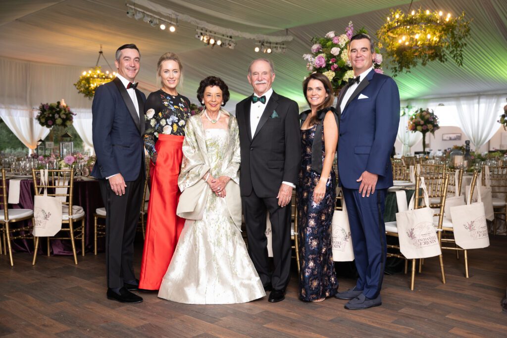 Houston Zoo Ball chairs Jay & Catherine Goossen, Kathy & Marty Goossen, Lacey & Matthew Goossen. (Photo by Daniel Ortiz for Houston Zoo)