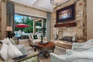 2 lace point fireplace