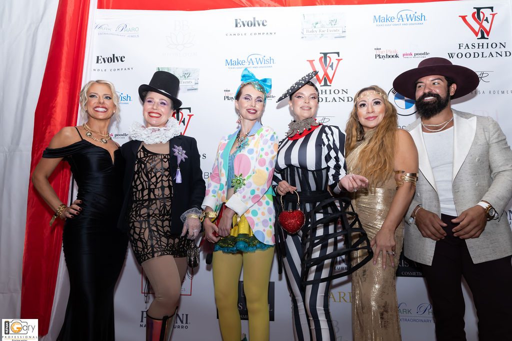 Guest at 2025's Fashion Woodlands event dressed for the Cirque du Soliel Paris theme. (Photo courtesy of Gary Hufham)