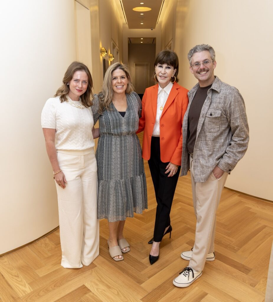 Anne Lee Phillips, Marci Blinderman,, Shelby Hodge, Tyler Freregill at the Biologique Chereche lunch (Photo by Johnny Than)