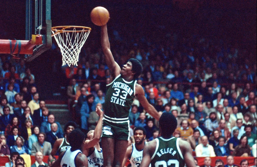 Magic Johnson dazzled Kelvin Sampson at Michigan State when Kelvin Sampson's long coaching was just getting started. And Johnson honored Sampson's 800th win.