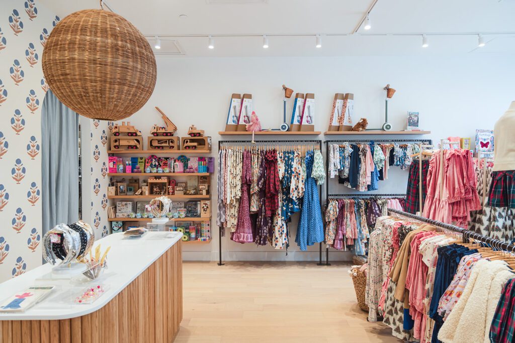 Pink Chicken is known for joyful design details, soft fabrics, and signature prints.