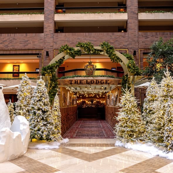 This year, the Hilton Anatole is making its Christmas experience even bigger and better than ever with a new outdoor ice skating rink, winter glass chalets, and more.