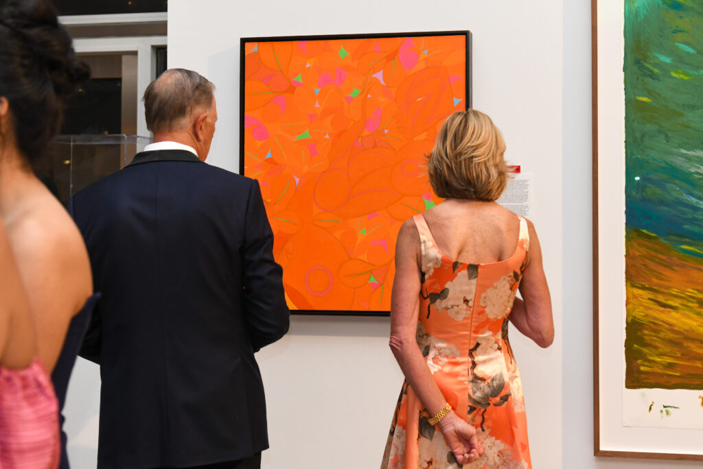 Guests admired the works in the silent auction. (Photo by BFA and Steve Lucero)