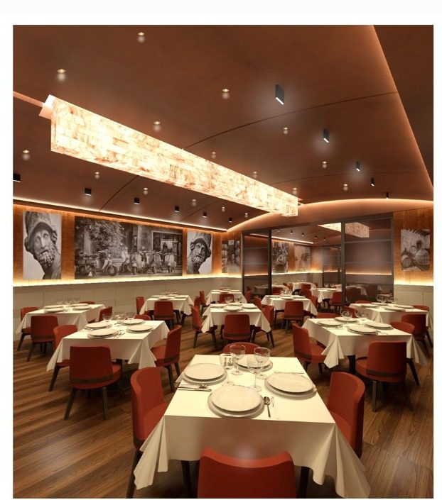 A rendering of the interior dining room at Bari inThe Woodlands. (Courtesy of Bari)