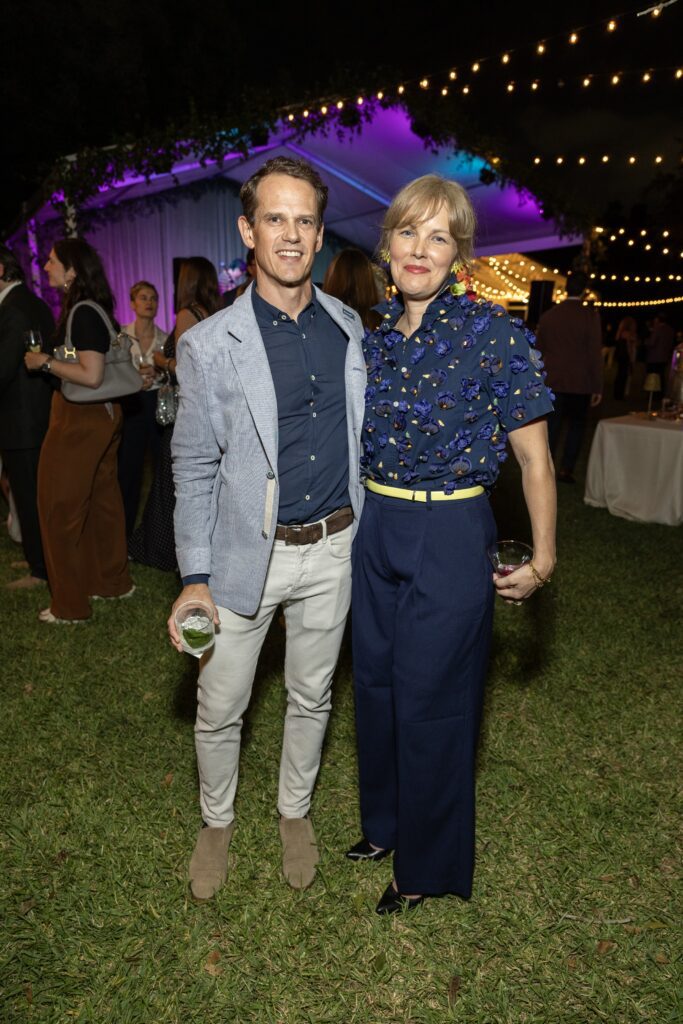 Brian and Karlsson Salek at the Menil Collection's Party in the Park (Photo by Jenny Antill Clifton)