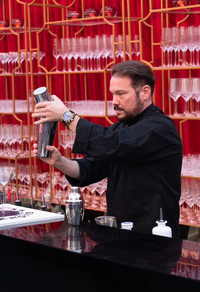 During the cocktail hour, dirty martinis and blood orange margaritas flowed. (Photo by George Fiala)