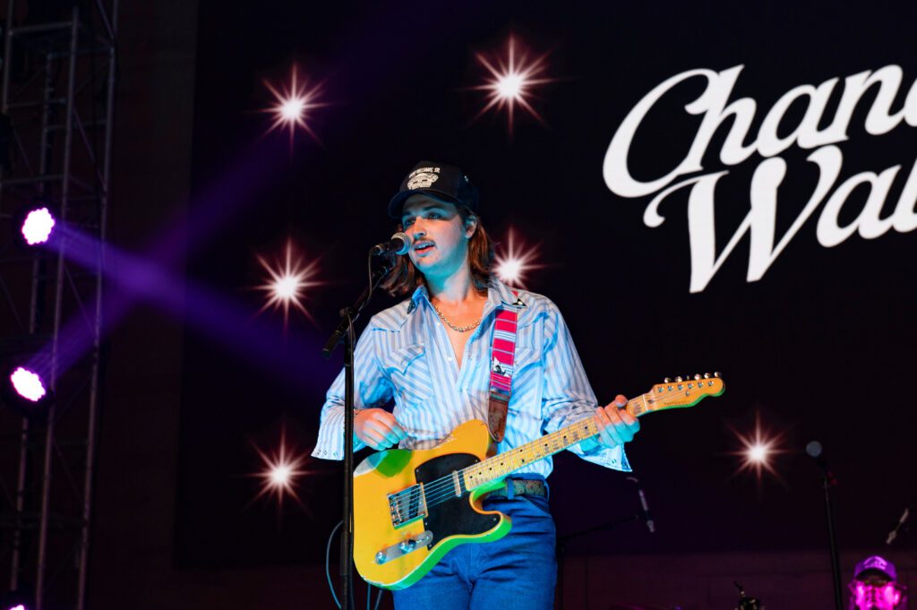 Chandler Walters performs at the VIP Party (Photo by Tamytha Cameron)