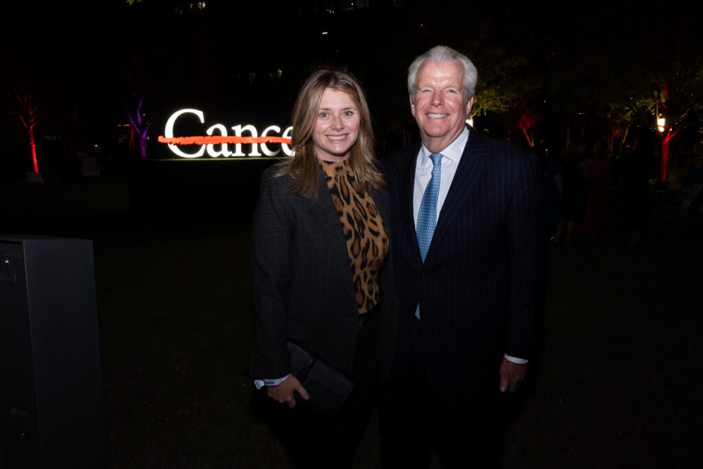 Christine Gutnecht, Gregg Falgout at the public launch of the MD Anderson Cancer Center $2.5 billion capital campaign  (Photo by Michelle Watson, CatchlightGroup.com)