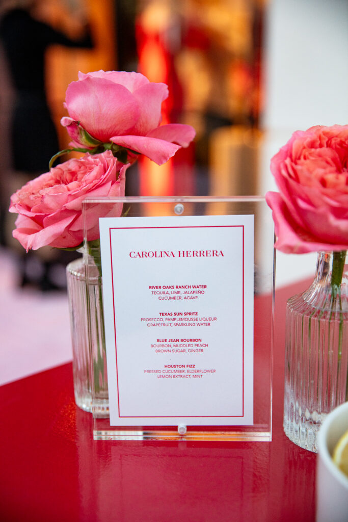 Carolina Herrera drinks (Photo by Nina Hernandez)