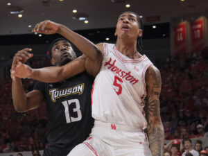 University of Houston Cougars men’s basketball team defeated the Towson Tigers, at the Fertitta Center November 8, 2025