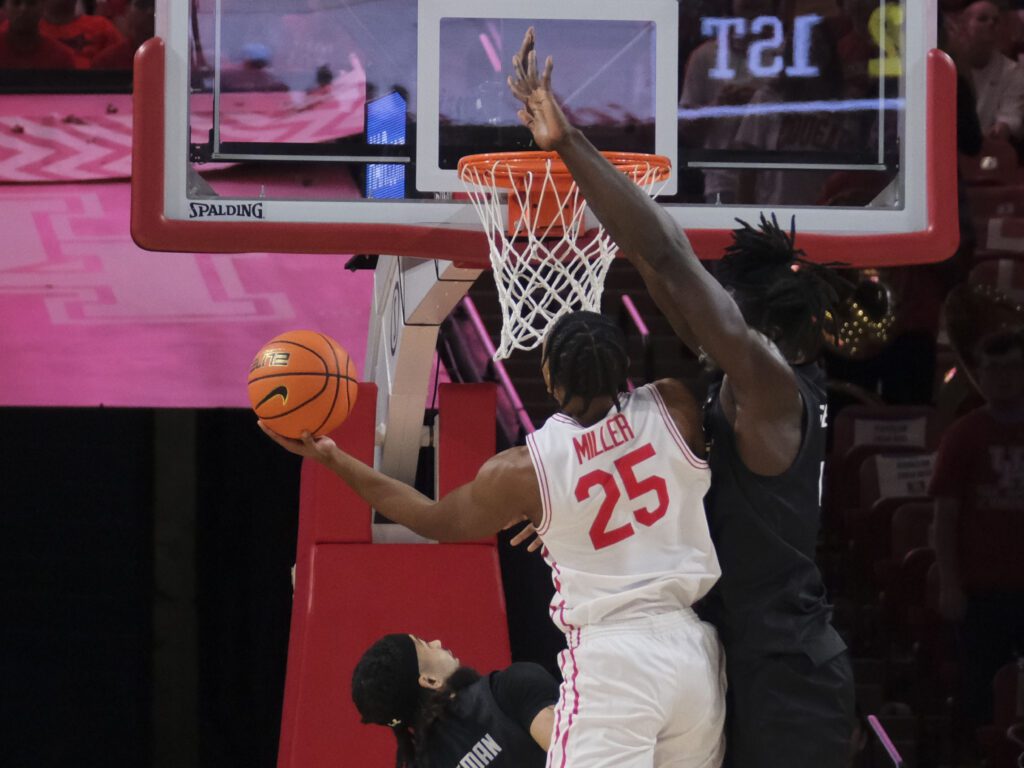 University of Houston guard Mercy Miller is becoming a scoring threat off the bench. (Photo by F. Carter Smith)