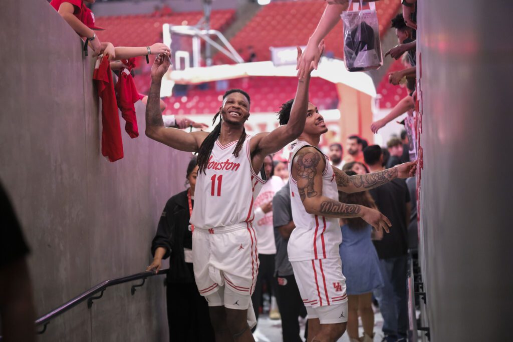 University of Houston power forward JoJo Tugler is a man of the people. (Photo by F. Carter Smith)