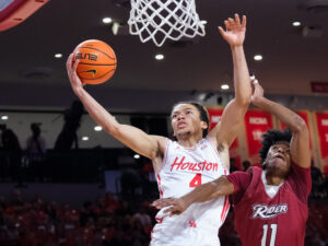 University of Houston Cougars men’s basketball team defeated the Rider Broncs at the Fertitta Center, November 20, 2025