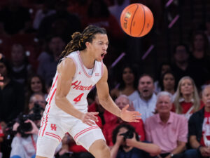 University of Houston Cougars men’s basketball team defeated the Rider Broncs at the Fertitta Center, November 20, 2025