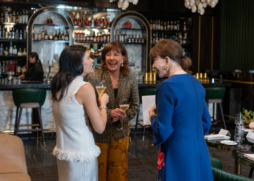 Kristy Bradshaw, Elizabeth Stein, Shelby Hodge enjoy champagne at Bar Moon  (Photo by Shane Dante)