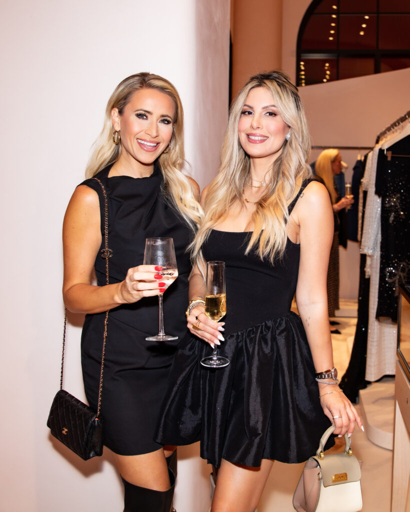 Hayley Bordes, Mely Cruz at the opening celebration of the Carolina Herrera boutique in River Oaks District  (Photo by Nina Hernandez)