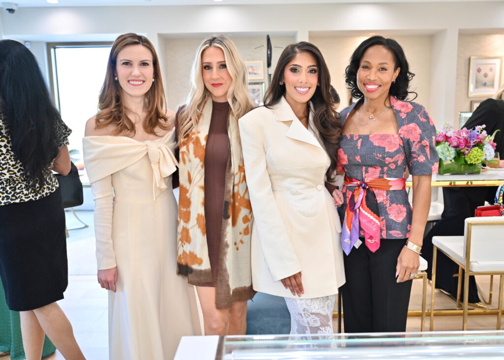 Heather Almond, Andrea Simmons, Zinat Ahmed, Roslyn Bazzelle Mitchell at Zadok Jewelers annual 'Leading Women' panel (Photo by Alex Montoya)