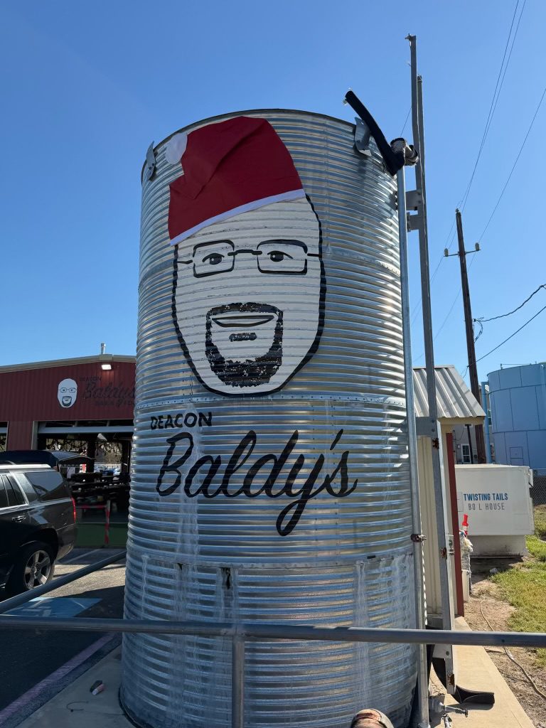 With the help of Woodlands Style House, Deacon Baldy's is dressed for the holidays. (Photo courtesy of Woodlands Style House) 