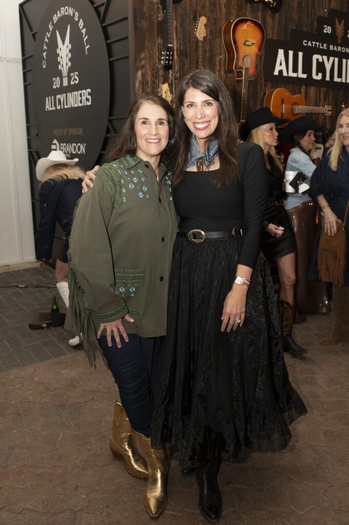 2023 Cattle Baron's Ball Co-Chairs Isabell Novakov Higginbotham and Andrea Cheek (Photo by Tamytha Cameron)