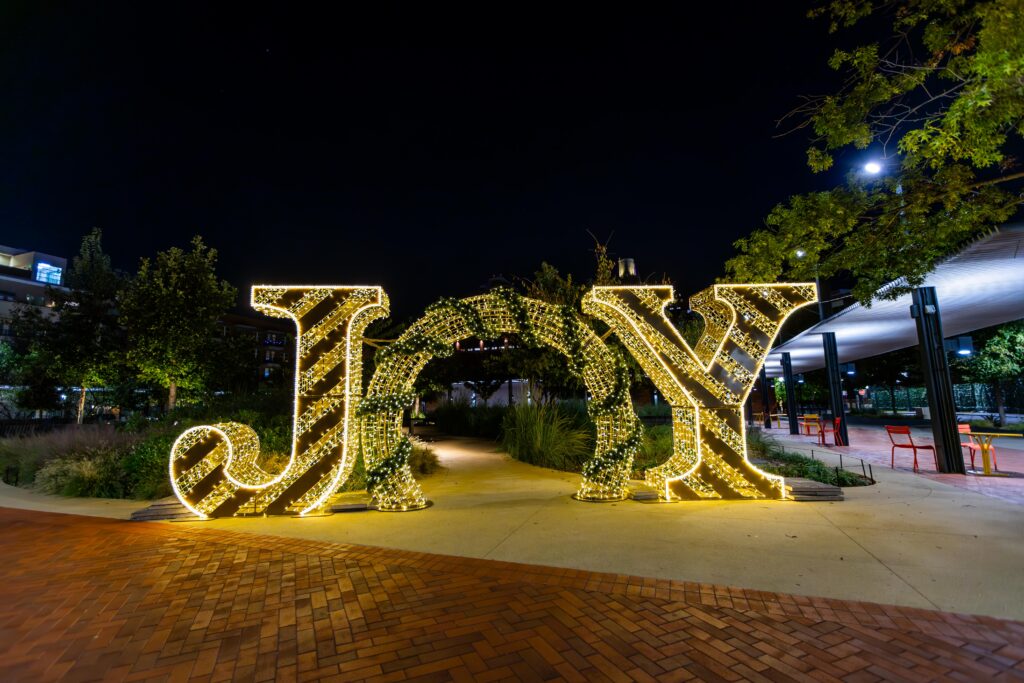 It’s beginning to look a lot like the holidays around the West End with the popular JOY installation at West End Square.