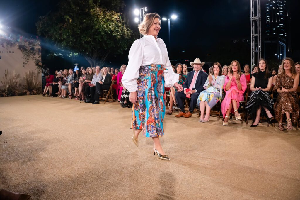 Jennifer Maxwell models Rieke Common  at the Elizabeth Anthony 'Go Red for Women' fashion event (Photo by (Photography by Christina Griffin, WDR Imagery))