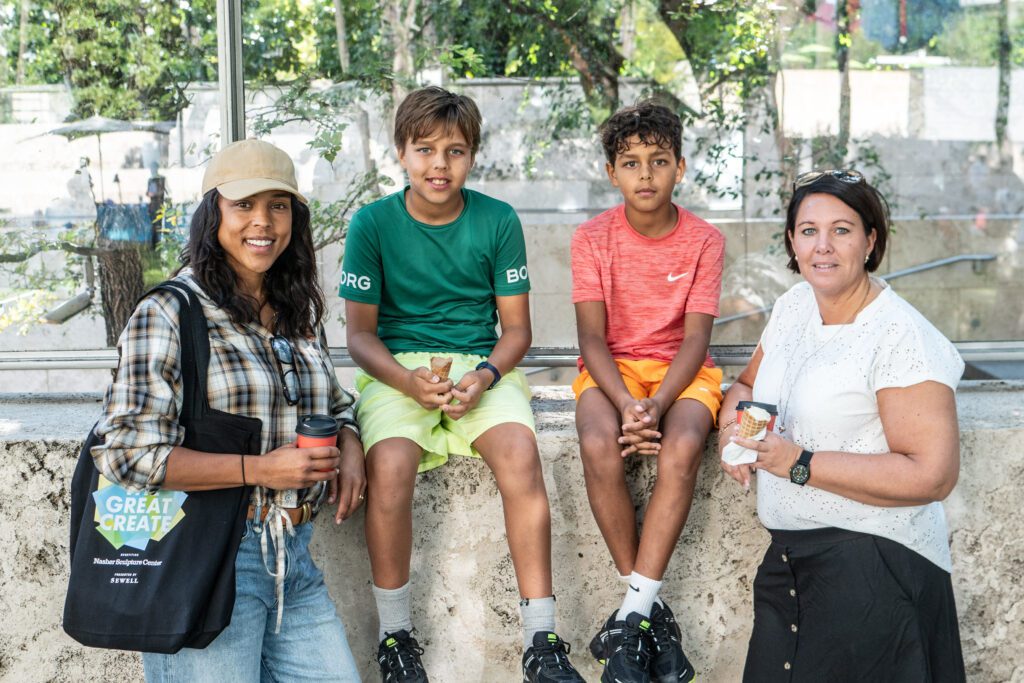 Jessica Nowitzki, Max Nowitzki, Morris Nowitzki, Linda Haglund (Photo by Can Turkyilmaz)