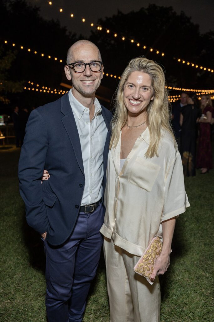Josh Pazda and Chris Goins at the Menil Collection's Party in the Park (Photo by Jenny Antill Clifton)