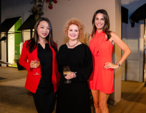 Julie Huang, Chair Jeanna Bamburg and Sara Ritenour