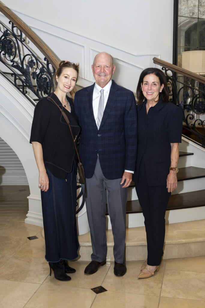 Julie Kent, Walter Bering, Ellie Beard at the Houston Ballet Ball launch party (Photo by Annie Mulligan)
