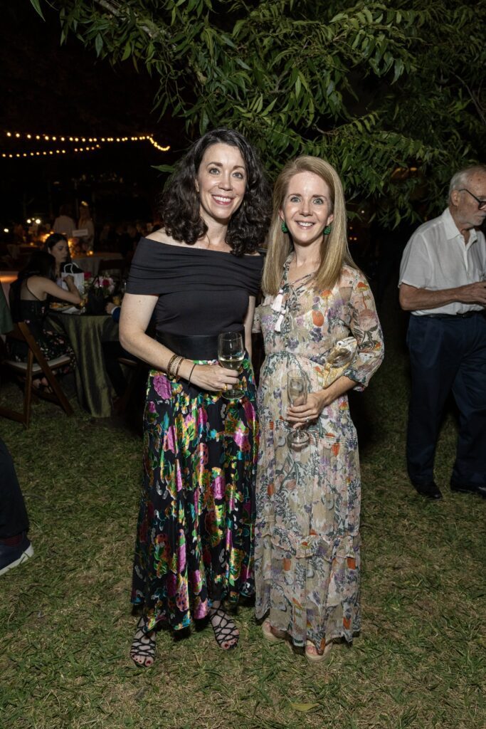 Katie McNearney, Winnie Phillips at the Menil Collection's Party in the Park (Photo by Jenny Antill Clifton)