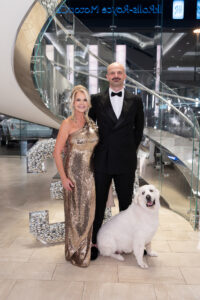 Kellie Geitner, Joel Corrion with Chloe photo by Daniel Ortiz