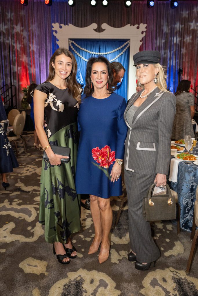 Kirby Edmunds, Alicia Smith, Courtney Hopson at the Barbara Bush Houston Literacy Foundation’s Power of Literacy Luncheon. (Photo by Jacob Power)