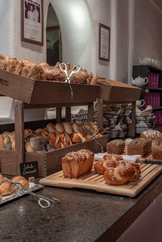 Decadent desserts and house baked bread prove that indulgence remains part of Krallerhof’s wellness philosophy.